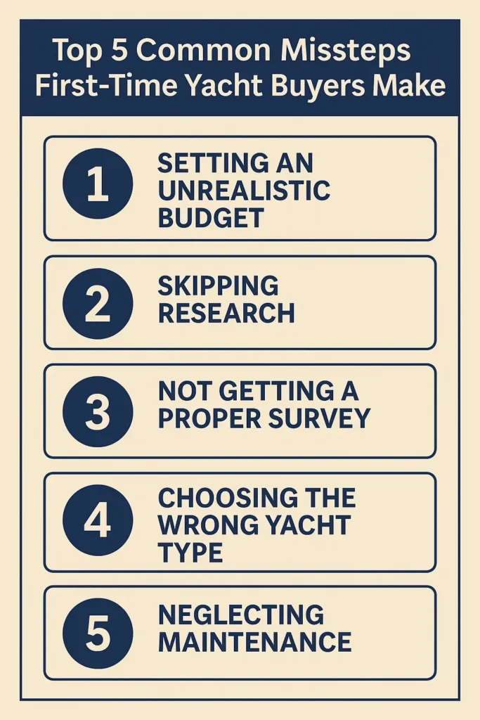 Top 5 common Missteps first-time yacht buyers make - Copy