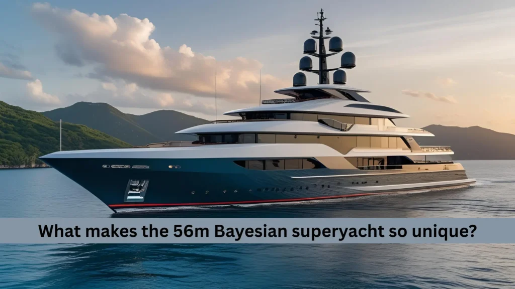 What makes the 56m Bayesian superyacht so unique?